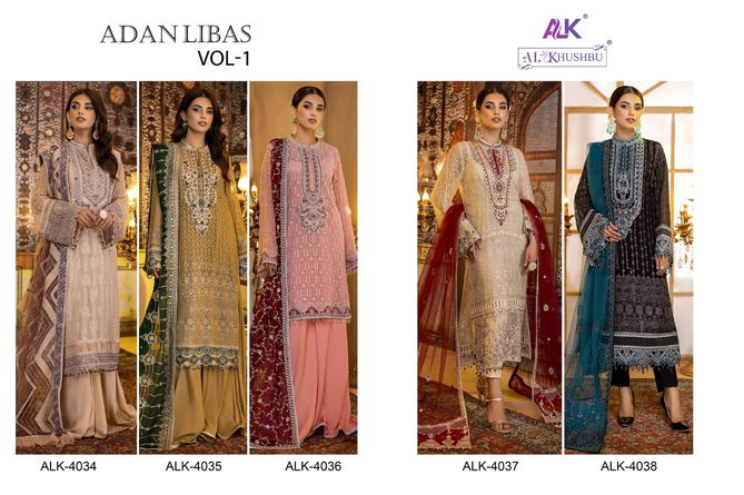 Alk Khushbu Adan Libas Vol 1 Wholesale Georgette Pakistani Suit